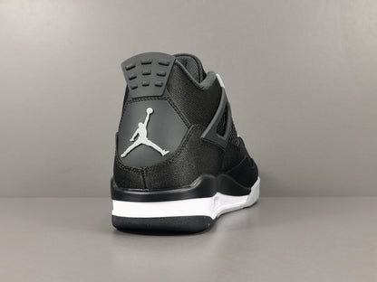 Jordan 4 Black Canvas - Premium Retro Basketball Sneakers