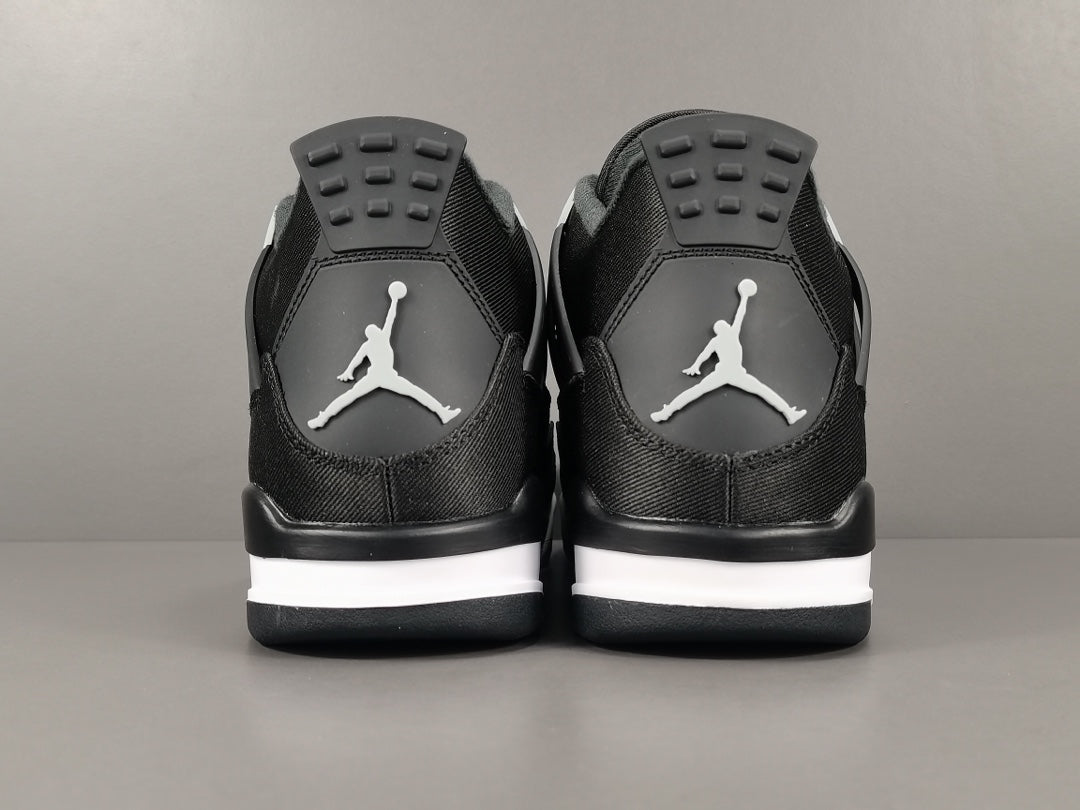 Jordan 4 Black Canvas - Premium Retro Basketball Sneakers