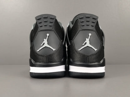 Jordan 4 Black Canvas - Premium Retro Basketball Sneakers