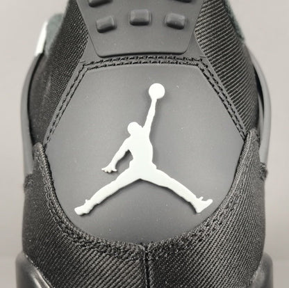 Jordan 4 Black Canvas - Premium Retro Basketball Sneakers