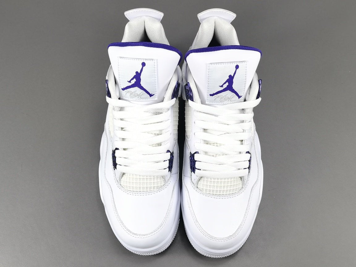 Jordan 4 Metallic Purple - Premium Retro Basketball Sneakers