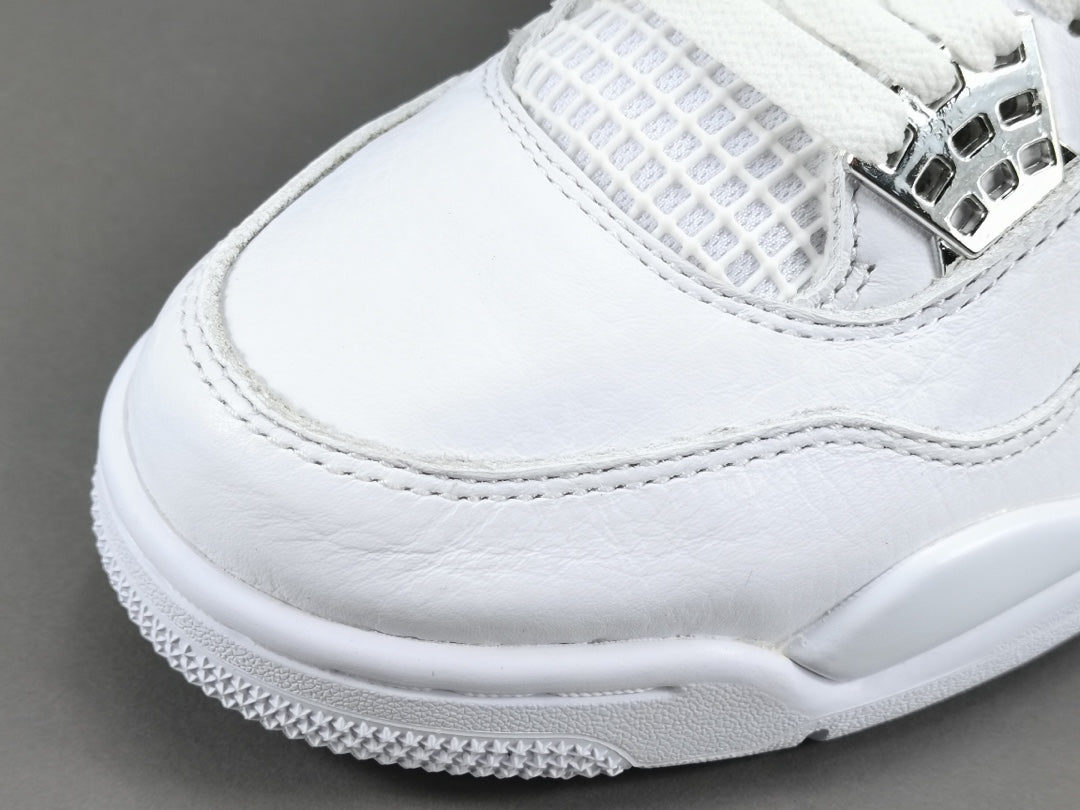 Jordan 4 Pure Money - Premium White Retro Sneakers