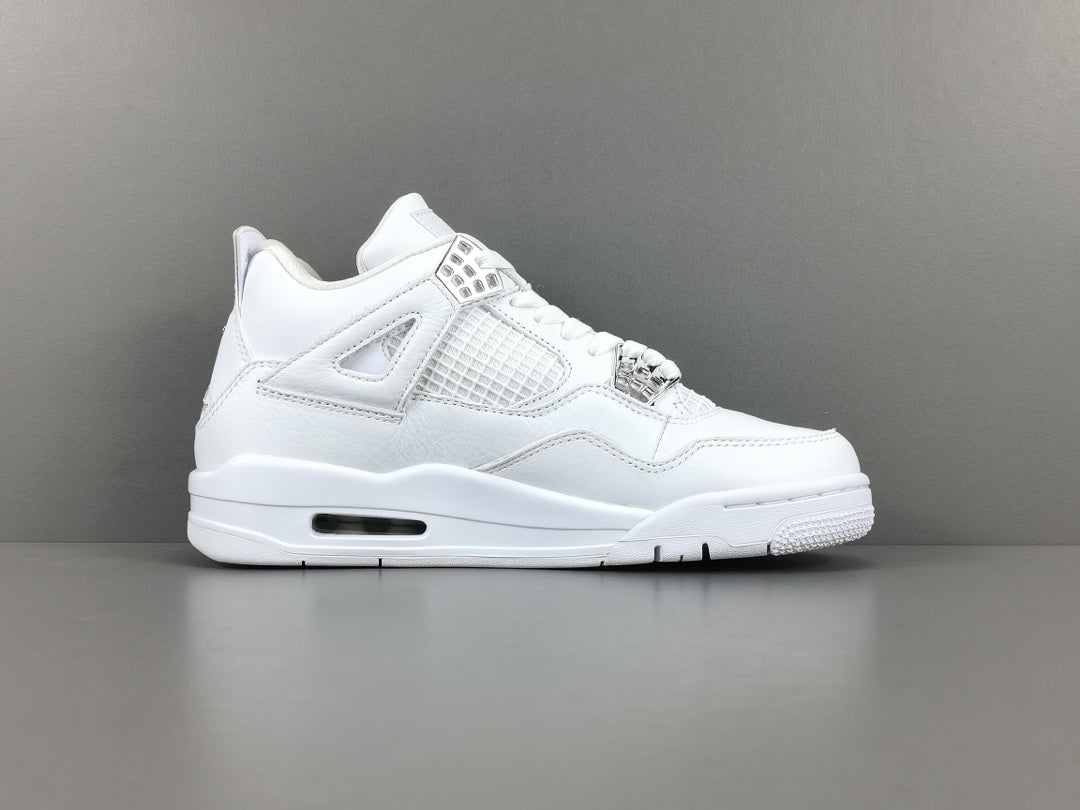 Jordan 4 Pure Money - Premium White Retro Sneakers