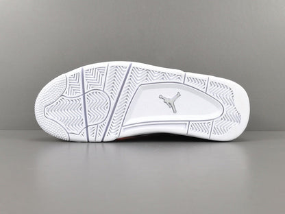 Jordan 4 Pure Money - Premium White Retro Sneakers