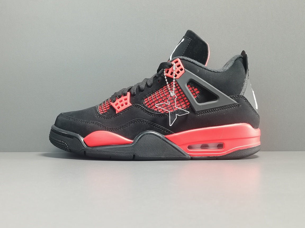Jordan 4 Red Thunder - Premium Retro Basketball Sneakers